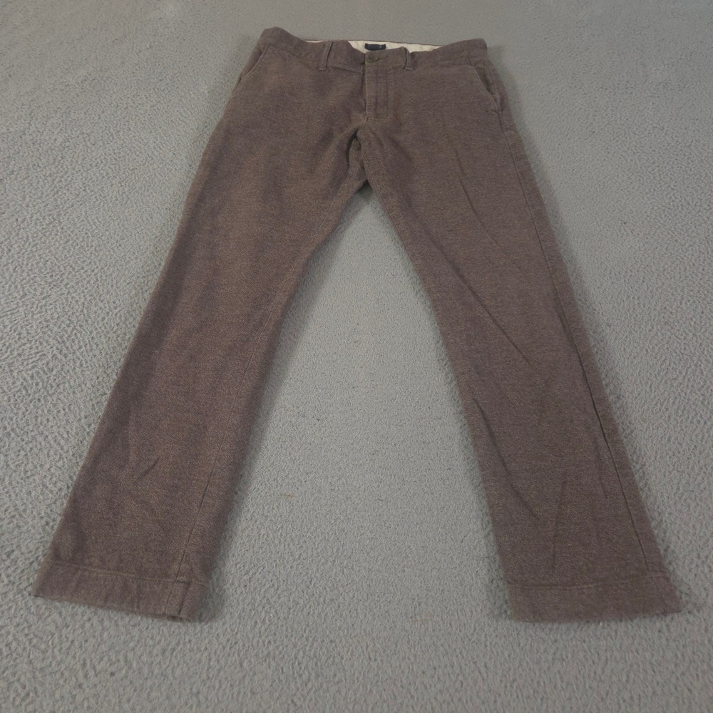 J.Crew Pants Mens 30x30 Brown Flex Brushed Twill Slim Fit Straight Leg Chinos